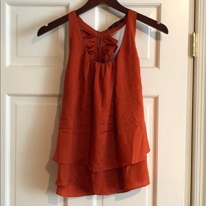 Naked Zebra Orange Tank Blouse